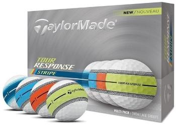 TaylorMade Tour Response Stripe Neon Multicolour Golfové míčky
