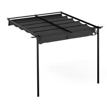 Blumfeldt Pantheon Wall Pergola, nástěnná pergola, 3 x 3 m, práškově lakovaná ocel, odolná proti povětrnostním vlivům