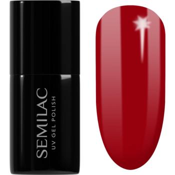 Semilac UV Hybrid Valentines gélový lak na nechty odtieň 345 Gorgeous Red 7 ml