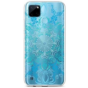 TopQ Kryt Realme C21Y silikon Blue Mandala 69952 (Sun-69952)