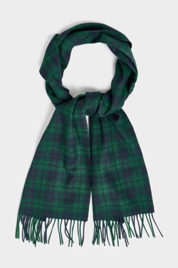 ŠÁLA GANT CHECK WOVEN SCARF FOREST GREEN