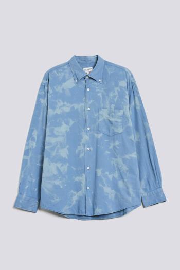 KOŠILE GANT W. REL COTTON WOOL BLEACHED SHIRT POLAR BLUE