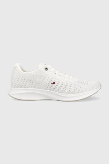 Sneakers boty Tommy Hilfiger LIGHTWEIGHT RUNNER KNIT bílá barva, FM0FM04700