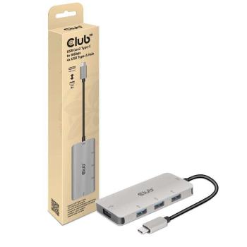 Club3D USB Gen2 Type-C – 10 Gbps sebességű 4 db USB Type-A adapter