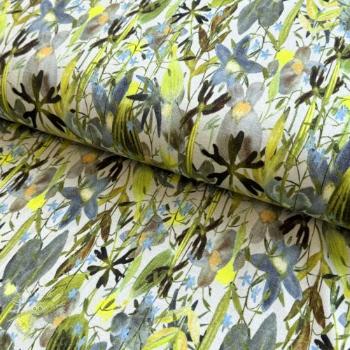 Úplet VISCOSE Vibrant forest lime digital print