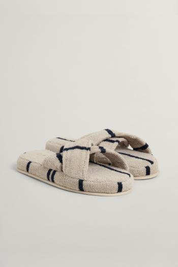 DOMÁCI OBUV GANT STRIPE CROSS SLIPPERS S/M PUTTY