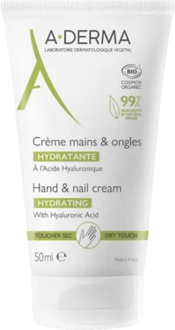 A-DERMA Krém na ruce a nehty s kyselinou hyaluronovou (Hydrating Hand & Nail Cream) 50 ml