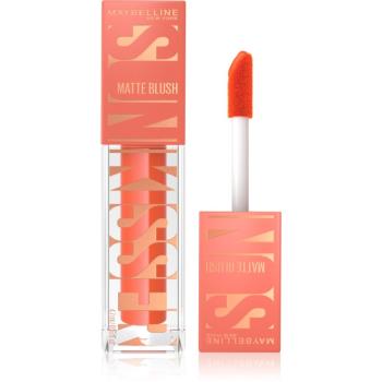 MAYBELLINE NEW YORK Sunkisser Matte tekutá tvářenka s matným efektem odstín 34 Peachy Quench 4.7 ml