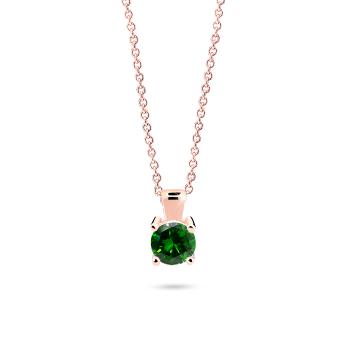 Cutie Diamonds Nadčasový přívěsek z růžového zlata se smaragdem DZ8010-40-SM-X-4