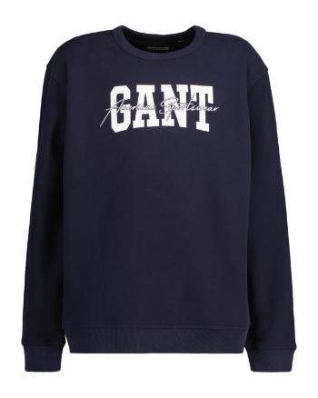 MIKINA GANT GANT ARCH SCRIPT C-NECK EVENING BLUE