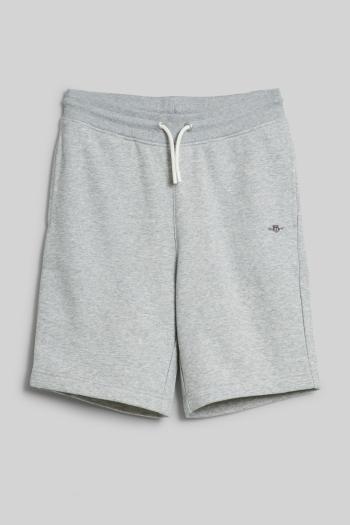 TEPLÁKOVÉ ŠORTKY GANT SHIELD SWEAT SHORTS LIGHT GREY MELANGE