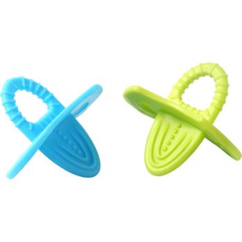 BabyOno Teether kousátko 3m+ Blue + Green 2 ks