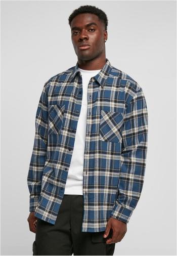 Urban Classics Lake Check Shirt darkblue/whitesand - L