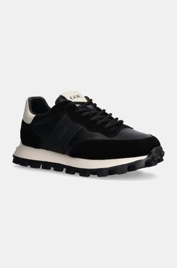 Kožené sneakers boty GOE černá barva, OO1N4001 BLACK