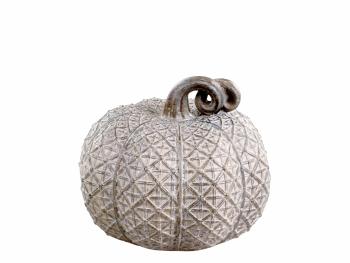 Hnědá latté dekorace dýně Pumpkin antique S - Ø 8*7 cm 39078420