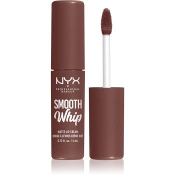 NYX Professional Makeup Smooth Whip Matte Lip Cream sametová rtěnka s vyhlazujícím efektem odstín 17 Thread Count 4 ml