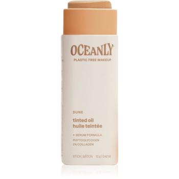 Attitude Oceanly Plastic Free Makeup tuhé tónující olejové sérum pro normální a suchou pleť odstín Dune 12 g