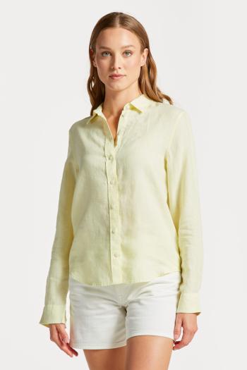 KOŠILE GANT REG LINEN CHAMBRAY SHIRT LEMONADE YELLOW