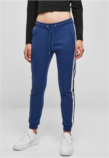 Urban Classics Ladies College Contrast Sweatpants spaceblue/white/black - 4XL