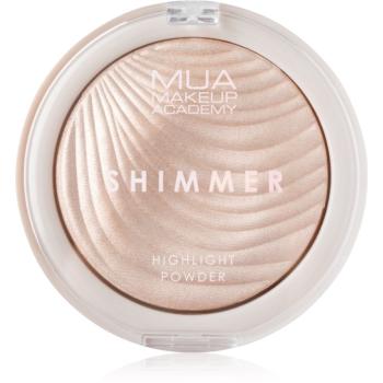 MUA Makeup Academy Shimmer kompaktní pudrový rozjasňovač odstín Oyster Silk 8 g