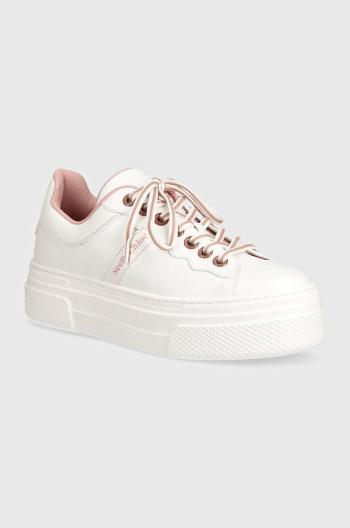 Kožené sneakers boty See by Chloé Essie bílá barva, SB43065A