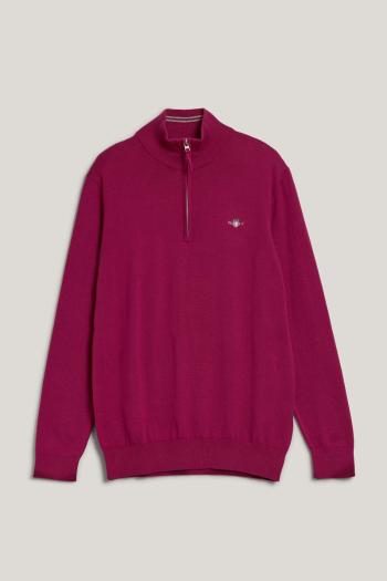 SVETR GANT CLASSIC COTTON HALFZIP BEAUTYBERRY PURPLE