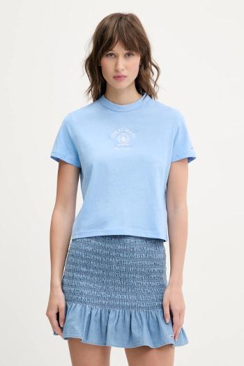 Bavlnené tričko Tommy Jeans dámske, DW0DW20317