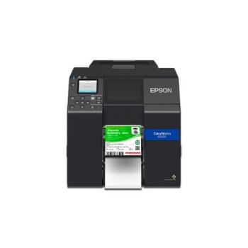 Epson ColorWorks C6000Ae C31CH76102, barevná tiskárna štítků, cutter, disp., USB, Ethernet, black