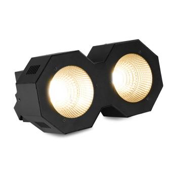 Beamz SB200, stage blinder, 2x 50 WW, COB LED diody, teplá bílá, pixel control, 6 DMX kanálů