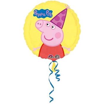 Balón fóliový prasiatko Peppa – Peppa pig – žltý – 43 cm (26635319096)