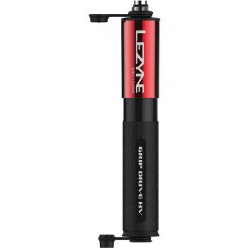 Lezyne GRIP DRIVE HV - M Pumpa na kolo, červená, velikost