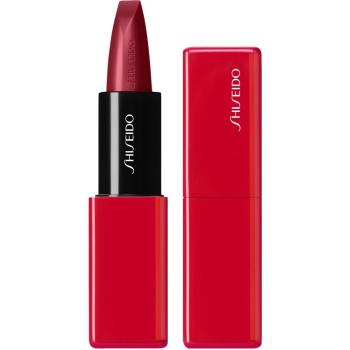 Shiseido Makeup Technosatin gel lipstick saténová rtěnka odstín 411 Scarlet Cluster 4 g