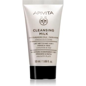 Apivita Cleansing Milk Face & Eyes čisticí mléko 3 v 1 na obličej a oči 50 ml