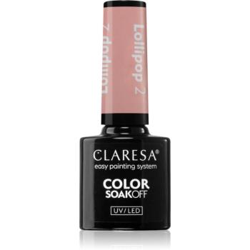 Claresa SoakOff UV/LED Color Lollipop gelový lak na nehty odstín 2 5 g