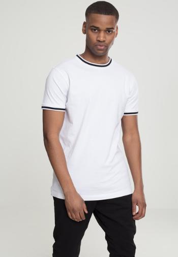 Urban Classics College Tee white/black - M