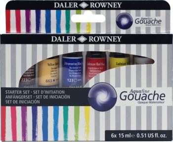 Daler Rowney Aquafine Sada kvašových barev Introduction Set 12 x 15 ml