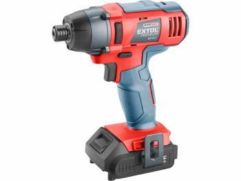 Ütvecsavarozó EXTOL PREMIUM 8891812 Akkus ütvecsavarozó, 1/4", Share20V, 20 V, Li-ion, 2000 mAh