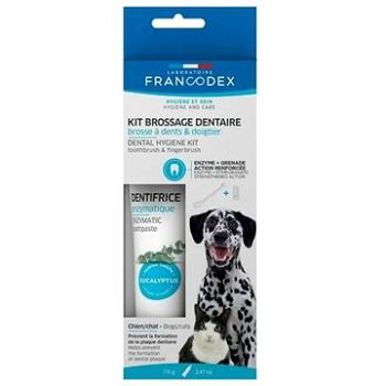 Francodex Dental Kit zubní pasta 70 g + kartáček pes (3283021723609)