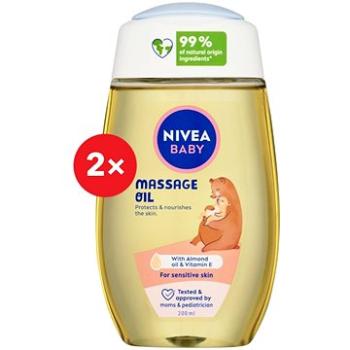 NIVEA Baby Caring Oil 2× 200 ml