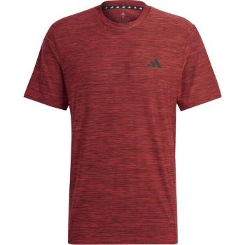 adidas TRAIN ESSENTIALS TEE Pánské sportovní tričko, vínová, velikost