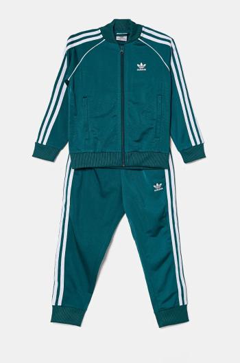 Dětská tepláková souprava adidas Originals SST TRACKSUIT zelená barva, IY4792