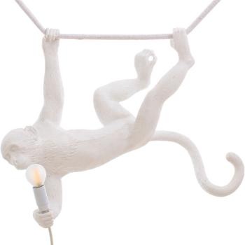 Stropní světlo MONKEY SWING Seletti 59 cm bílé