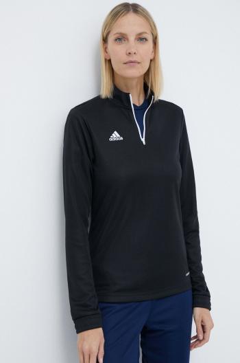 Tréninková mikina adidas Performance Entrada 22 H57541 dámská, černá barva, hladká, H57541