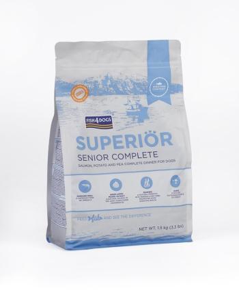 FISH4DOGS Granule malé pro starší psy Superior losos s bramborami 1,5 kg