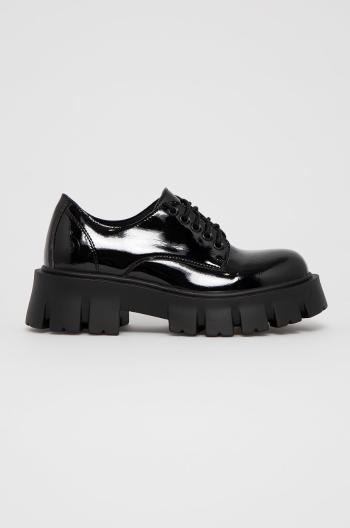 Altercore félcipő Deidra Vegan Black Patent fekete, női, platformos