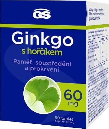 GS GS Ginkgo 60 mg s horčíkom, 60 tabliet