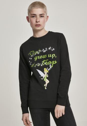 Mr. Tee Ladies Tinkerbell Dont Grow Up Crewneck black - XS