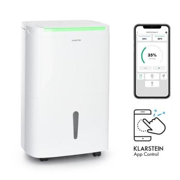 Klarstein DryFy Connect 40 Smart, Odvlhčovač vzduchu, Wi-Fi, Kompresní, 40 l/d, 35–45 m², Bílý