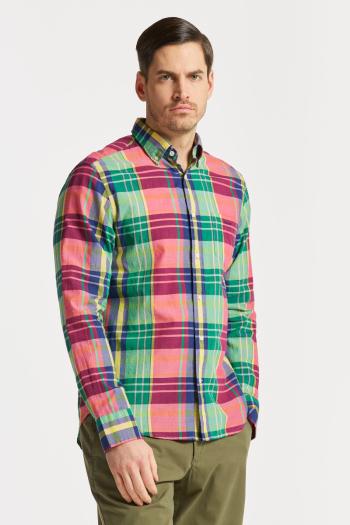 KOŠILE GANT REG UT INDIAN MADRAS SHIRT HYPER PINK