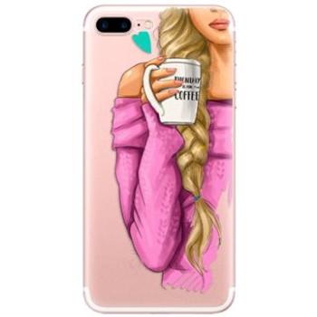 iSaprio My Coffe and Blond Girl pro iPhone 7 Plus / 8 Plus (coffblon-TPU2-i7p)